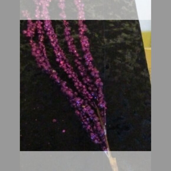 Glitter Hanging Berry Spray Dark Purple - Picture 3 of 7